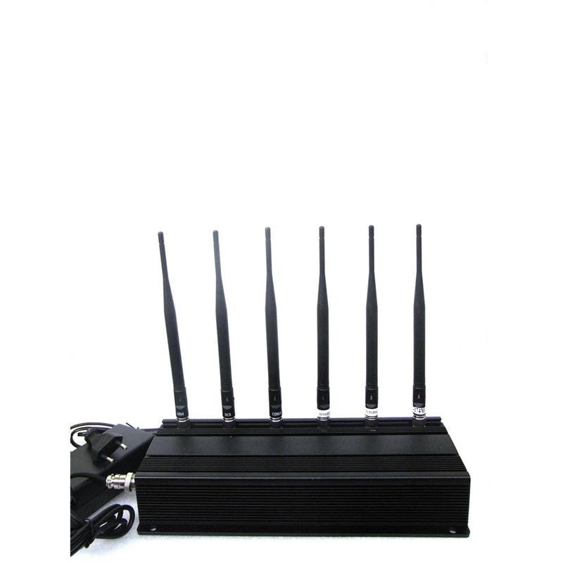 Signal Scrambler wholesale - 6 antenna desktop phone 3g, 4g (lte.wimax) Jammer [JM-12W-A] - £249.00 : 
