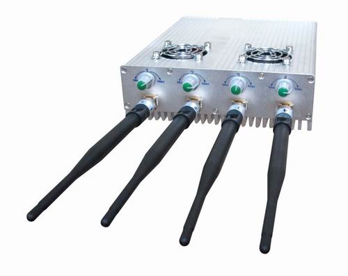 signal blocker kaufen nuernberg - Adjustable Remote Control High Power Desktop Cell Phone Jammer with 2 Cooler Fans