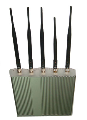 alarm signal blocker in edge - 5 Antenna Cell Phone jammer+ Remote Control (3G, GSM, CDMA, DCS)