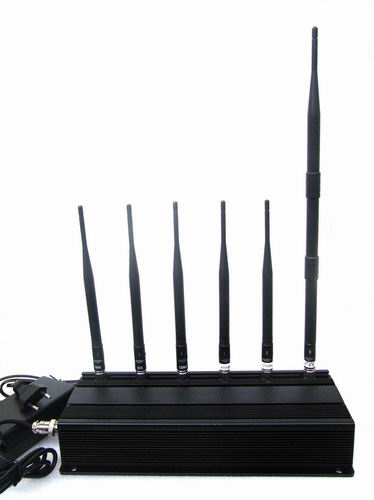 wifi signal Block 50 Meters - 6 Antenna Cell phone 3G LOJACK & RF Jammer (GSM,CDMA,DCS,PCS,3G,LOJACK,RF315MHz/433MHz)