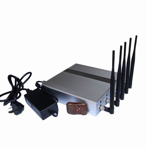 signal scrambler wifi range - 5 Band Cellphone GPS signal Jammer with Remote Control