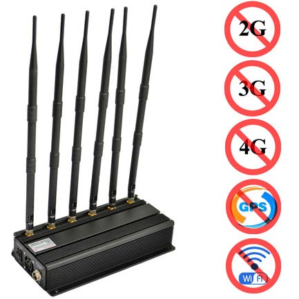 390Mhz Scrambler rear turn signal - Multifunction Cell Phone Signal Jammer 6 Bands for 2G 3G 4G WiFi GPS